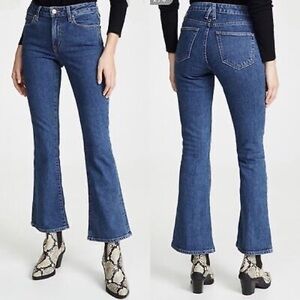 SLVRLAKE Crystal Mid-Rise Stretch Flared Jeans in Western Hero
